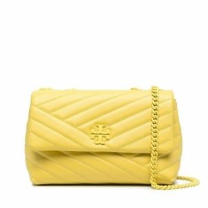 Tory Burch Yellow Kira Small Chevron Bag